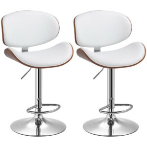 wohnli-moebel-suche-M25062552 Wohnli Möbelsuche - Tabourets de bar hauteur réglable revêtement synthétique blanc
