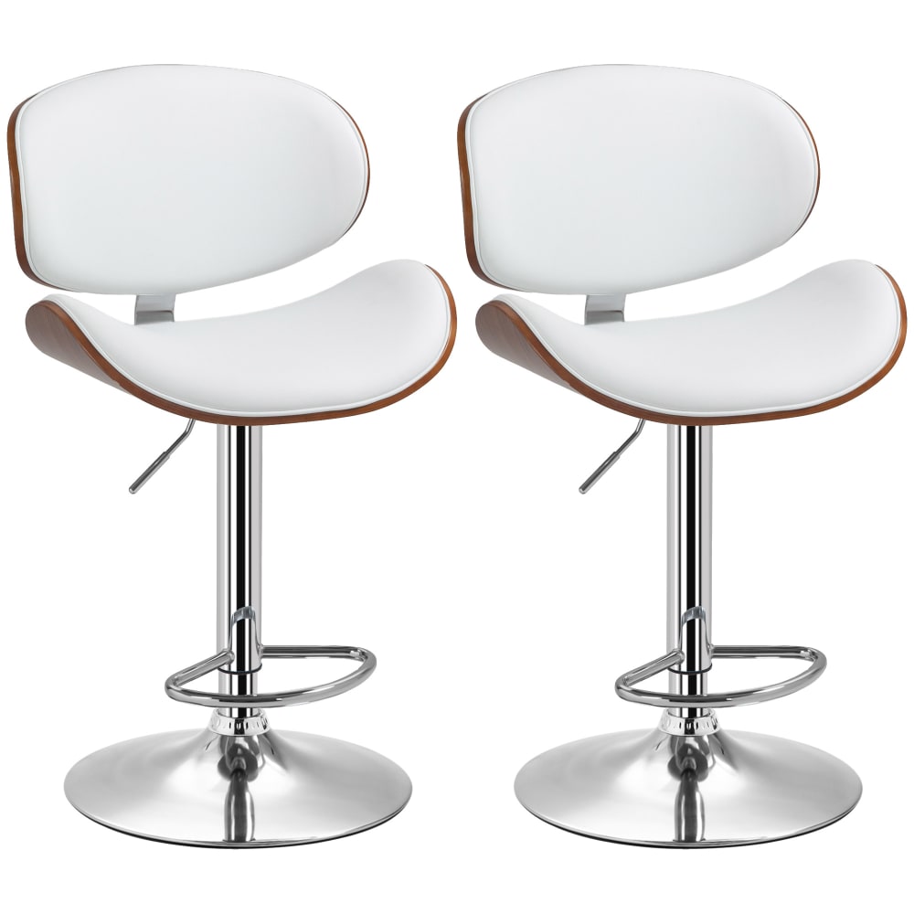 wohnli-moebel-suche-M25062552 Wohnli Möbelsuche - Tabourets de bar hauteur réglable revêtement synthétique blanc