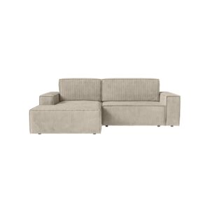 Wohnli Möbelsuche - Ecksofa mit Cordbezug 3-Sitzer