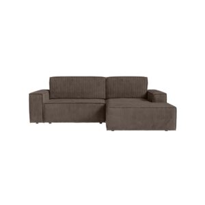 Wohnli Möbelsuche - Ecksofa mit Cordbezug 3-Sitzer