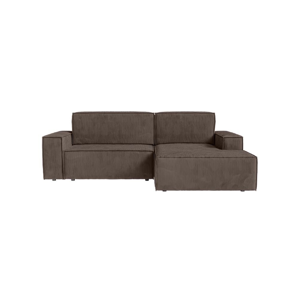 Wohnli Möbelsuche - Ecksofa mit Cordbezug 3-Sitzer