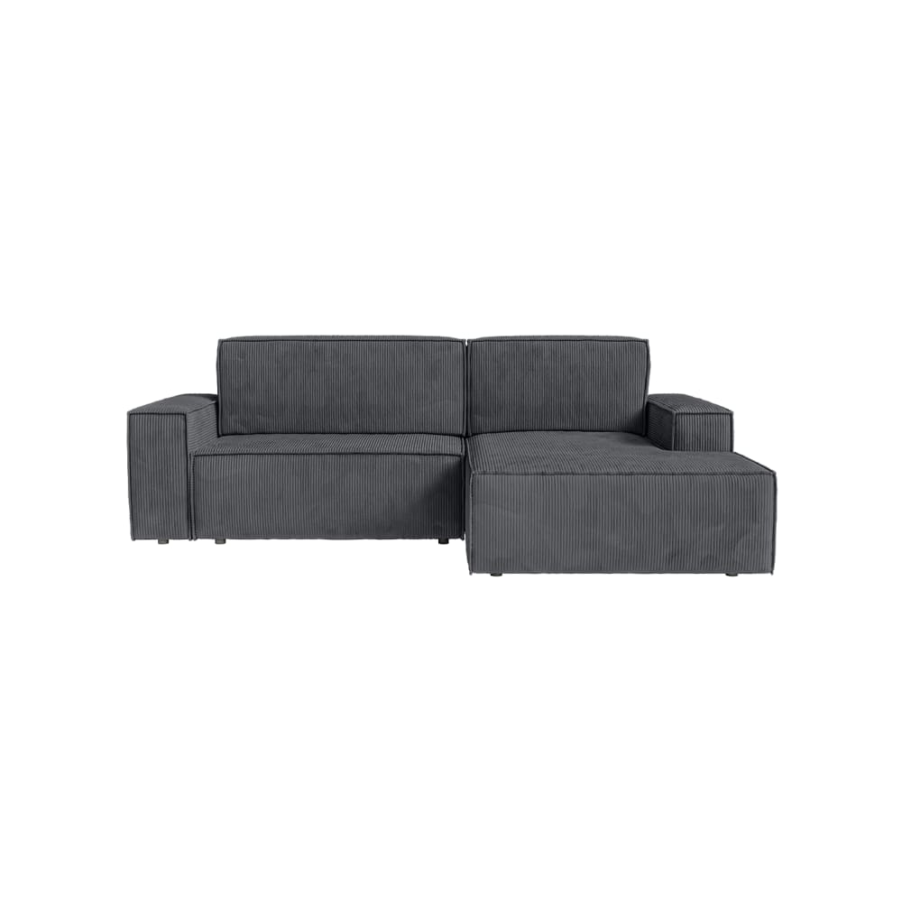 Wohnli Möbelsuche - Ecksofa mit Cordbezug 3-Sitzer