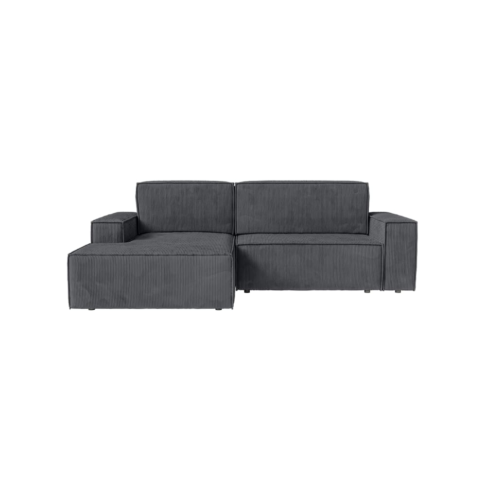 Wohnli Möbelsuche - Ecksofa mit Cordbezug 3-Sitzer