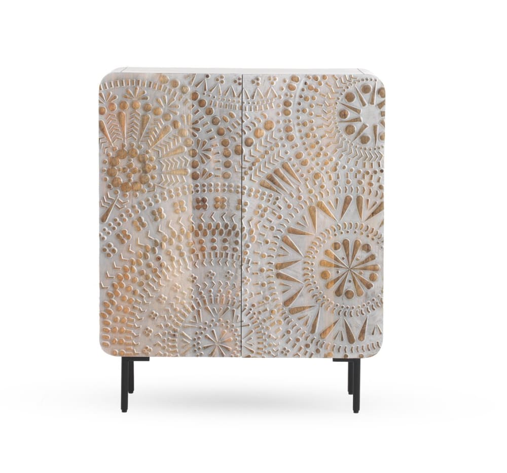 wohnli-moebel-suche-M25063928 Wohnli Möbelsuche - Hohe Sideboard mit 2 Türen in weiß patiniertem