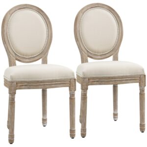 wohnli-moebel-suche-M25064446 Wohnli Möbelsuche - Chaise de salle à manger style louis xvi bois massif lin beige