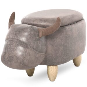 wohnli-moebel-suche-M25064780 Wohnli Möbelsuche - Pouf taureau coffre de rangement 2 en 1 bois d'hévéa marron