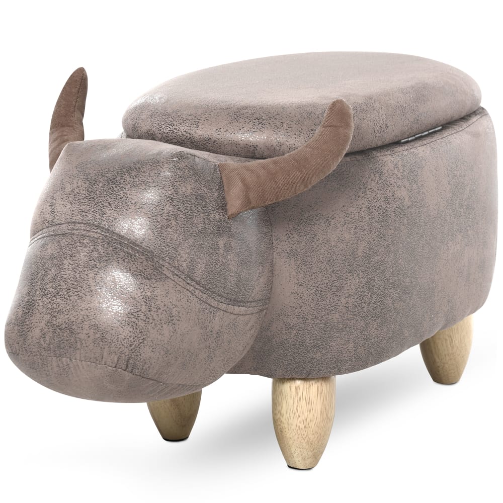 wohnli-moebel-suche-M25064780 Wohnli Möbelsuche - Pouf taureau coffre de rangement 2 en 1 bois d'hévéa marron