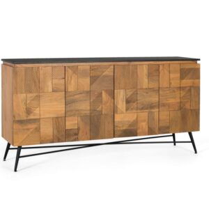 wohnli-moebel-suche-M25065156-1 Sideboard aus Mangoholz mit natürlichem Finish 170 cm 170x85x40cm Holz Braun GINER Y COLOMER Möbel Esszimmermöbel Sideboards, Highboards & niedrige Anrichten