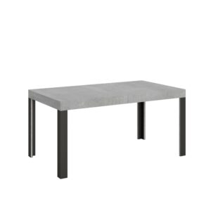Wohnli Möbelsuche - Ausziehtisch 80x160/244 cm in Holzoptik Zementgrau