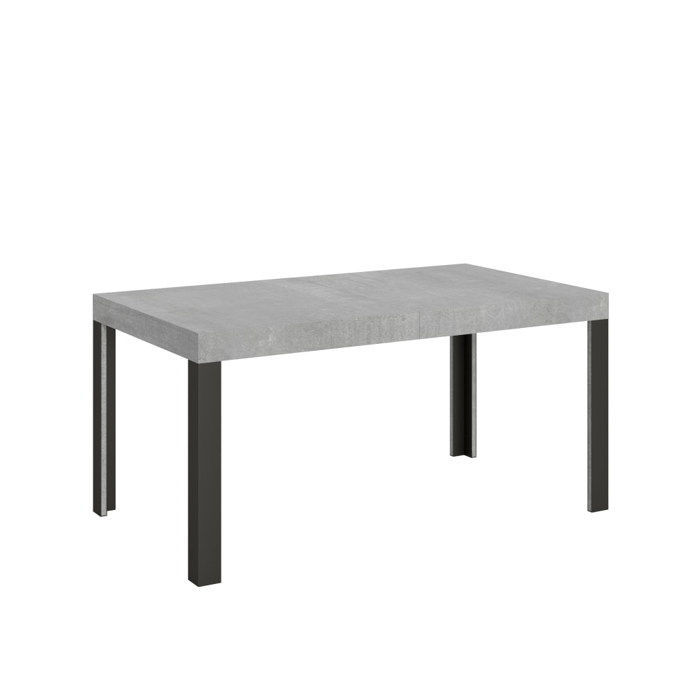 Wohnli Möbelsuche - Ausziehtisch 80x160/244 cm in Holzoptik Zementgrau