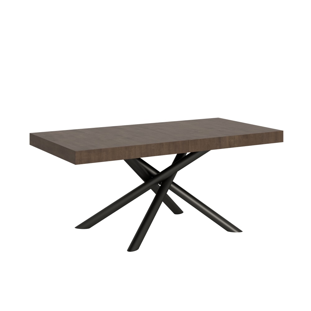 Wohnli Möbelsuche - Ausziehtisch 90x200/304 cm in Holzoptik Nussbaumbraun
