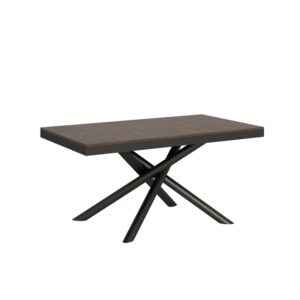 Wohnli Möbelsuche - Ausziehtisch 90x160/264 cm in Holzoptik Nussbaumbraun
