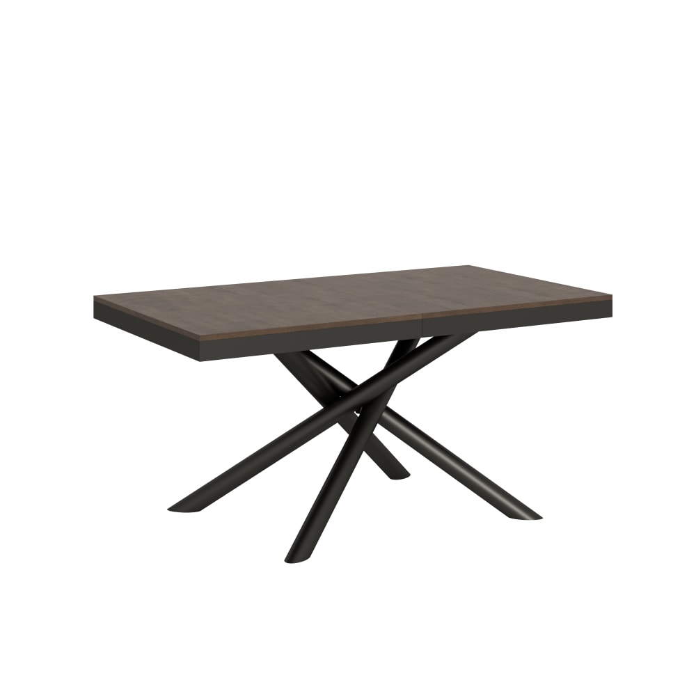 Wohnli Möbelsuche - Ausziehtisch 90x160/264 cm in Holzoptik Nussbaumbraun