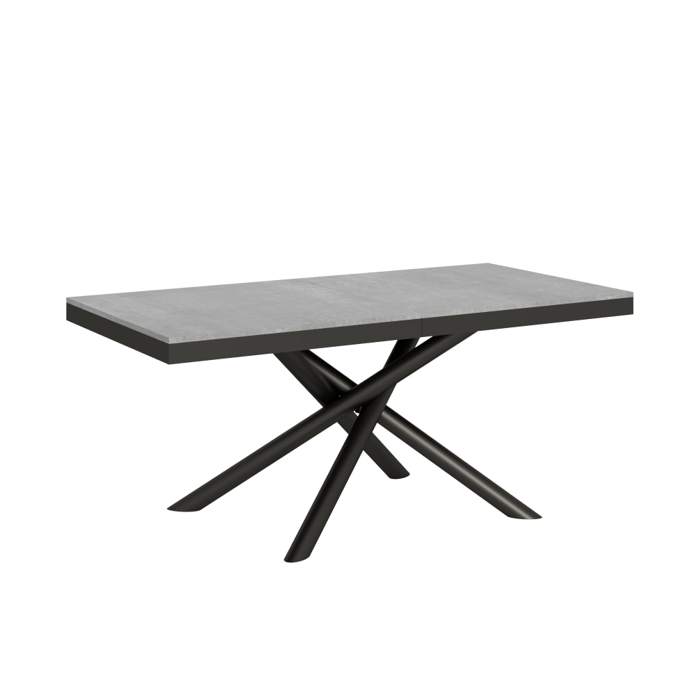 Wohnli Möbelsuche - Ausziehtisch 90x180/440 cm in Holzoptik Zementgrau