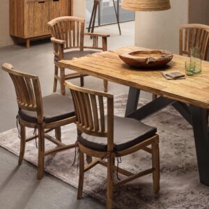 55x95x50cm Holz Braun SIT Möbel Möbel Esszimmermöbel Stühle