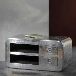 45x50x100cm Holz Silber SIT Möbel Möbel Wohnzimmermöbel TV-Möbel