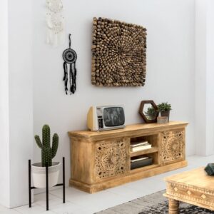 40x60x150cm Holz Braun SIT Möbel Möbel Wohnzimmermöbel TV-Möbel