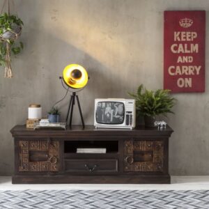 45x50x150cm Holz Braun SIT Möbel Möbel Wohnzimmermöbel TV-Möbel