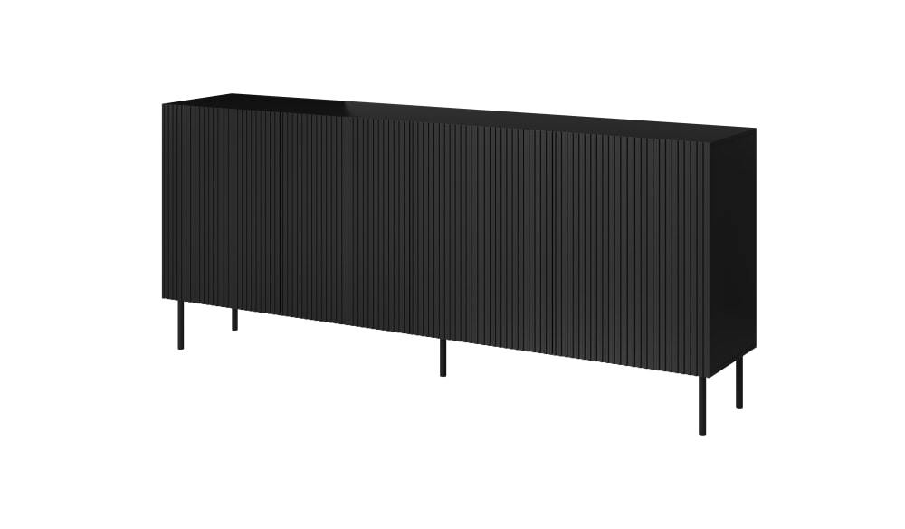 Wohnli Möbelsuche - 4-türiges Sideboard mit Metallfuß 200x82 cm