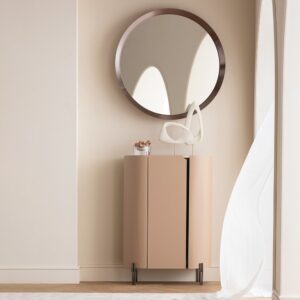 80x115x40cm Stahl Braun Kare Design Möbel Wohnzimmermöbel Konsolentische