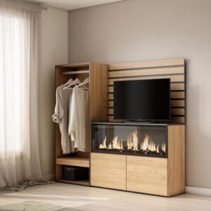 167x145x35cm Spanplatte Beige Skraut home Möbel Esszimmermöbel Sideboards, Highboards & niedrige Anrichten