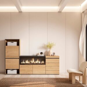 224x145x35cm Spanplatte Beige Skraut home Möbel Flurmöbel Schuhschränke