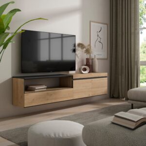 200x45x35cm Spanplatte Beige Skraut home Möbel Wohnzimmermöbel TV-Möbel