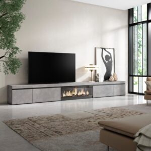 368x45x35cm Spanplatte Grau Skraut home Möbel Wohnzimmermöbel TV-Möbel