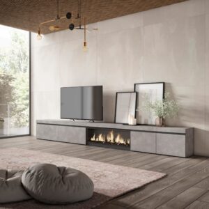 368x45x35cm Spanplatte Grau Skraut home Möbel Wohnzimmermöbel TV-Möbel