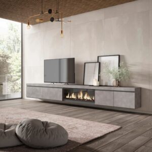 368x45x35cm Spanplatte Grau Skraut home Möbel Wohnzimmermöbel TV-Möbel