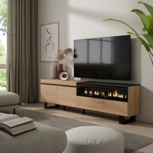 200x57x35cm Spanplatte Beige Skraut home Möbel Wohnzimmermöbel TV-Möbel