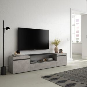 200x45x35cm Spanplatte Grau Skraut home Möbel Wohnzimmermöbel TV-Möbel