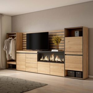 334x145x35cm Spanplatte Beige Skraut home Möbel Esszimmermöbel Sideboards, Highboards & niedrige Anrichten