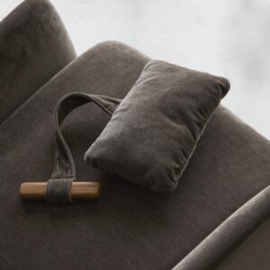 68x97x86cm Stoff Grau Tikamoon Sofas und Sessel Sessel, Poufs und Fußbänke Sessel