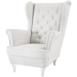 wohnli-moebel-suche-M25068344 Wohnli Möbelsuche - Sessel hellbeige mit Weiß Holzbeinen