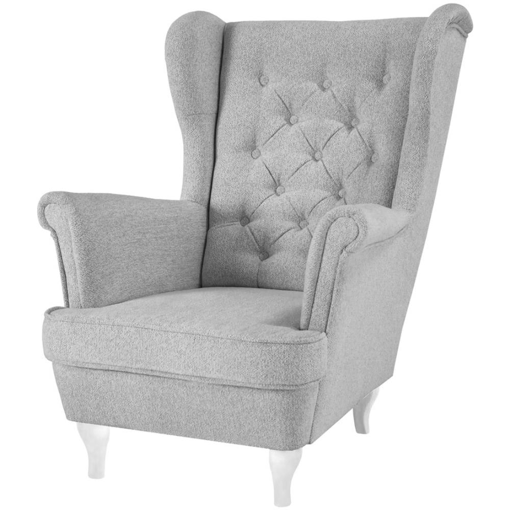 wohnli-moebel-suche-M25068358 Wohnli Möbelsuche - Sessel mit Weiß Holzbeinen