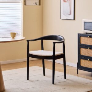 Esszimmerstühle (2er Set) in Massivholz und Stoff Beige 53x72x64cm Holz Beige Nordlys Möbel Esszimmermöbel Stühle