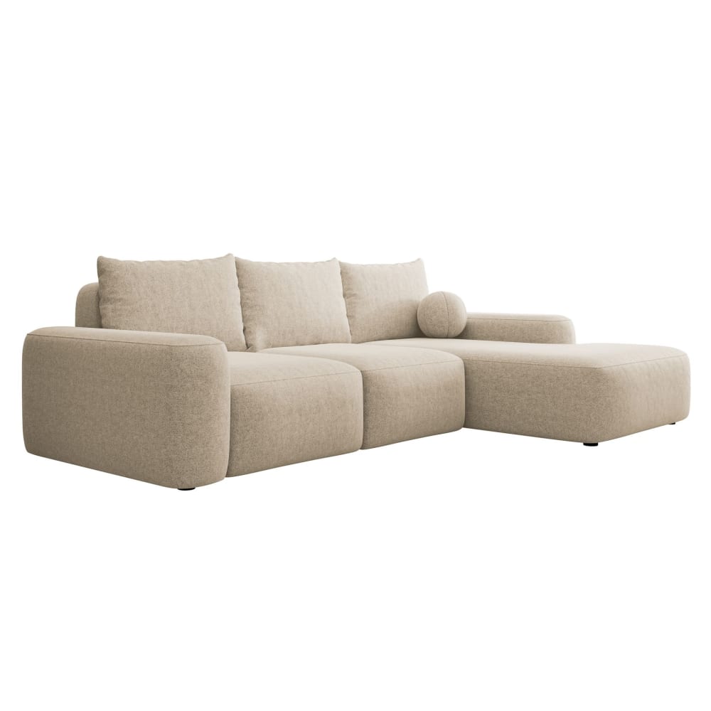 wohnli-moebel-suche-M25068723 Wohnli Möbelsuche - Ecksofa mit Chenillebezug und Ballkissen