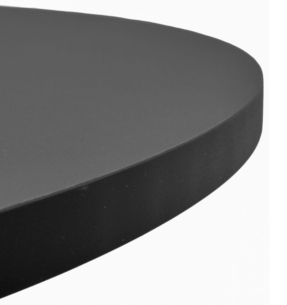 Runder Esstisch Schwarz Ø100 cm 100x75x100cm Spanplatte Beige Selsey Möbel Esszimmermöbel Esstische