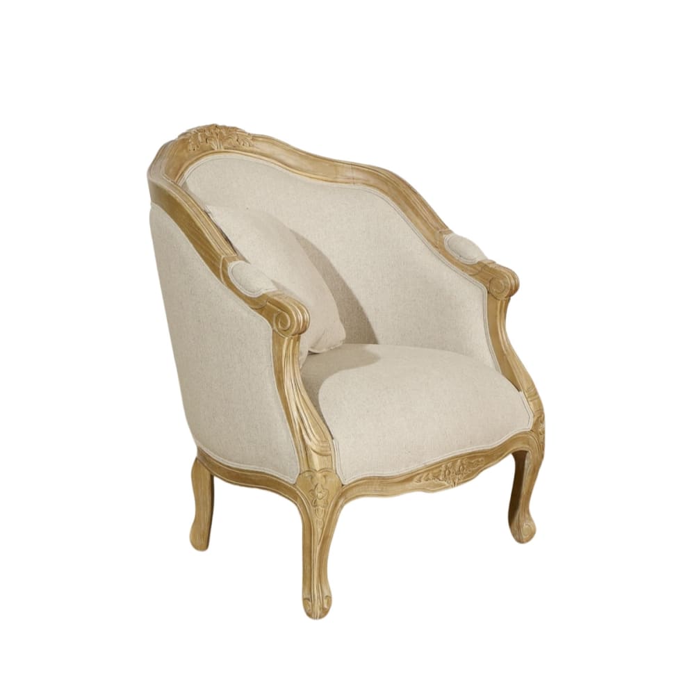 wohnli-moebel-suche-M25069248 Wohnli Möbelsuche - Sessel aus massivem Gummibaumholz und Leinen Beige