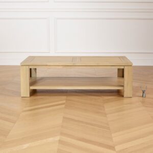 wohnli-moebel-suche-M25069487-1 Rechteckiger Couchtisch aus Akazie Beige 130x40x70cm Holz Beige Robin des Bois Möbel Wohnzimmermöbel Couchtische
