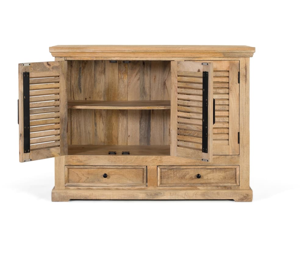 120x90x40cm Holz Braun GINER Y COLOMER Möbel Esszimmermöbel Sideboards, Highboards & niedrige Anrichten