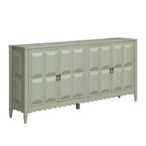 Wohnli Möbelsuche - Buffet 4-türig im klassischen Stil aus Holz Vert de gris