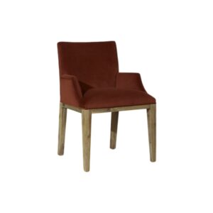 wohnli-moebel-suche-M25069889 Wohnli Möbelsuche - Moderner Tischstuhl aus Akazienholz und Samt Caramel cuivré