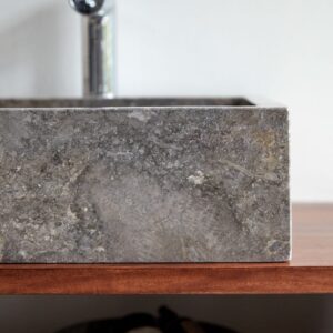 wohnli-moebel-suche-M25070177-1 Waschbecken aus Marmor grey 41x14x41cm Marmor Grau Tikamoon Möbel Badezimmermöbel Waschtische