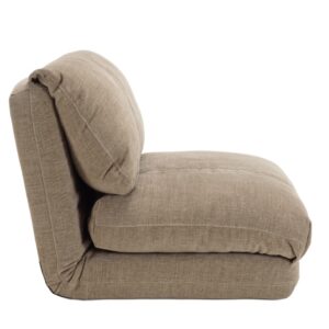 wohnli-moebel-suche-M25071616-1 Sessel 1-Sitzer mit mehreren Positionen 80x58x75cm Stoff Braun MACABANE Sofas und Sessel Sofas Sitzbank und Polsterbank