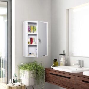 wohnli-moebel-suche-M25072430 Wohnli Möbelsuche - Weißer Metall-Schlüssel-Apothekenschrank