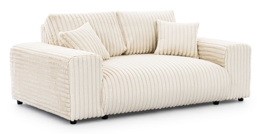 wohnli-moebel-suche-M25073863 Wohnli Möbelsuche - Sofa 2 Sitzer aus Plüschcord mit schöner Sitzkomfort