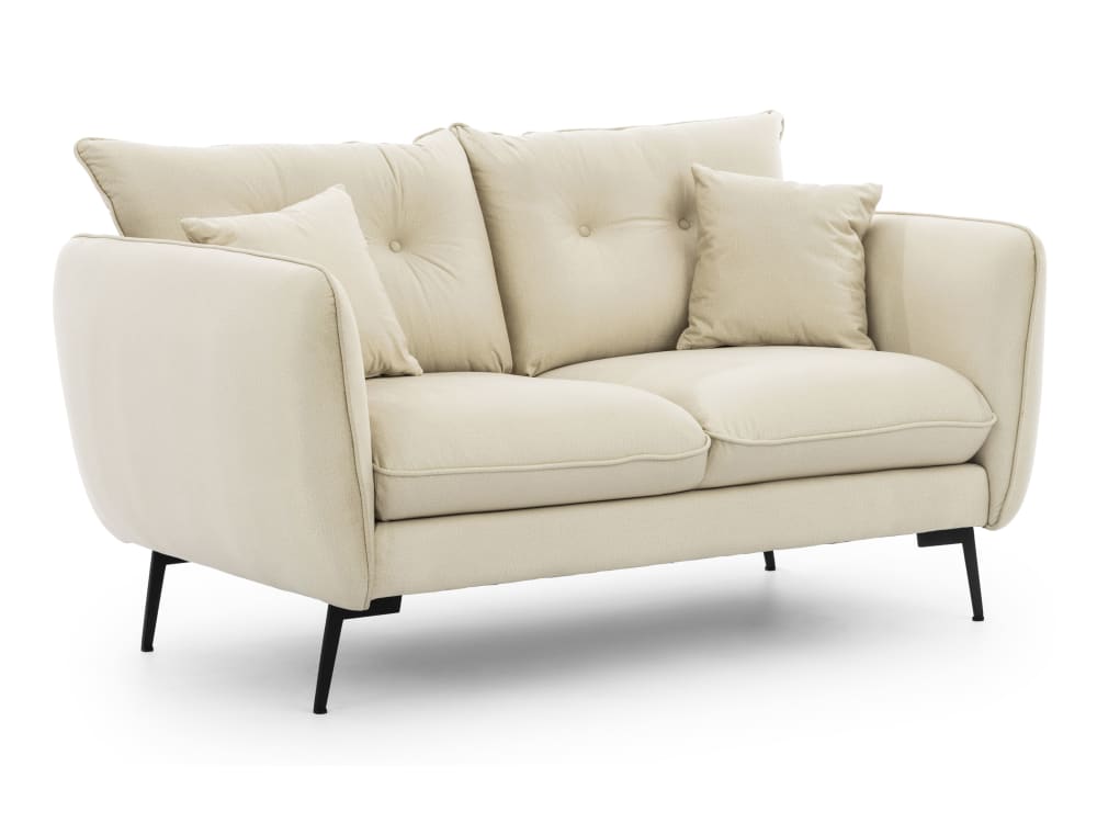 wohnli-moebel-suche-M25073865 Wohnli Möbelsuche - Modernes Sofa 2-Sitzer aus Beige Samt-Stoff
