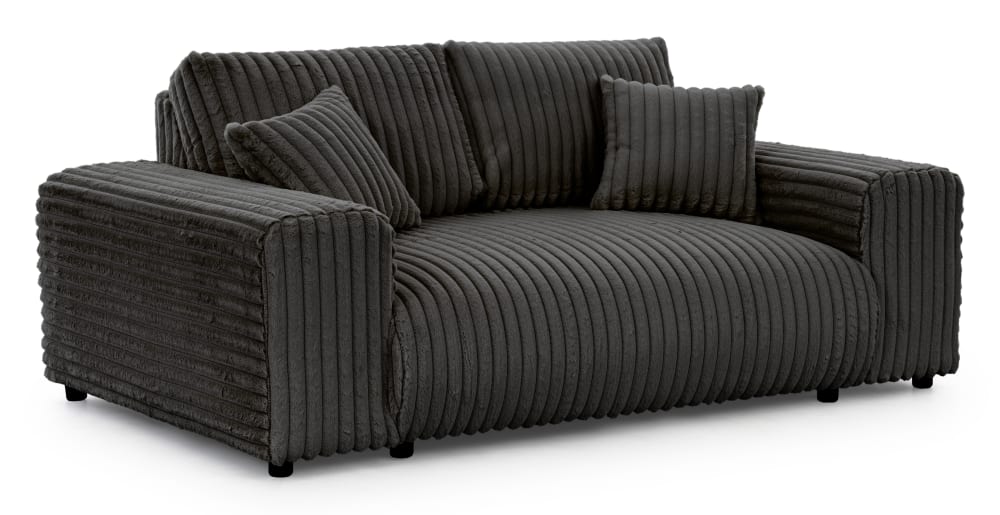 wohnli-moebel-suche-M25073867 Wohnli Möbelsuche - Sofa 2 Sitzer aus Plüschcord mit schöner Sitzkomfort